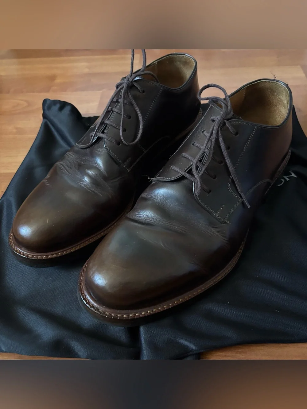 Men’s Beckett Simonon brown leather oxfords dress shoes size 8